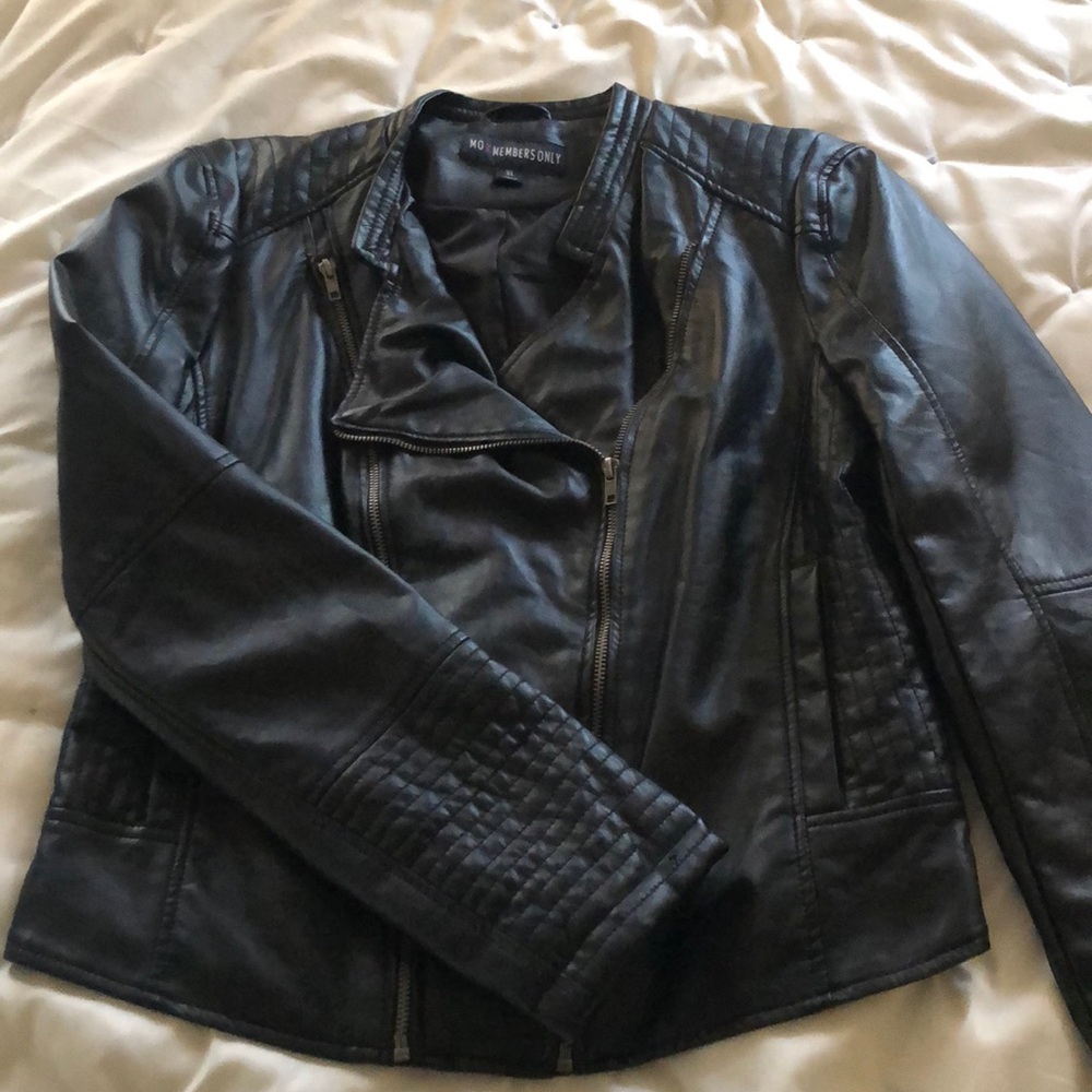Faux leather jacket
